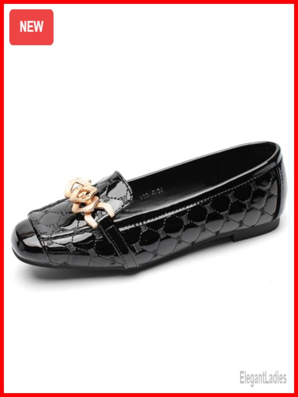 Women's Classic Ballet Flats Square Toe Slip On Loafers Comfortable Work Shoes